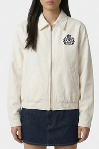 Veste zippée NY Crest - Écru & Bleu Marine