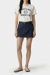 T-shirt Essential Varsity Crest - Écru & Bleu Marine
