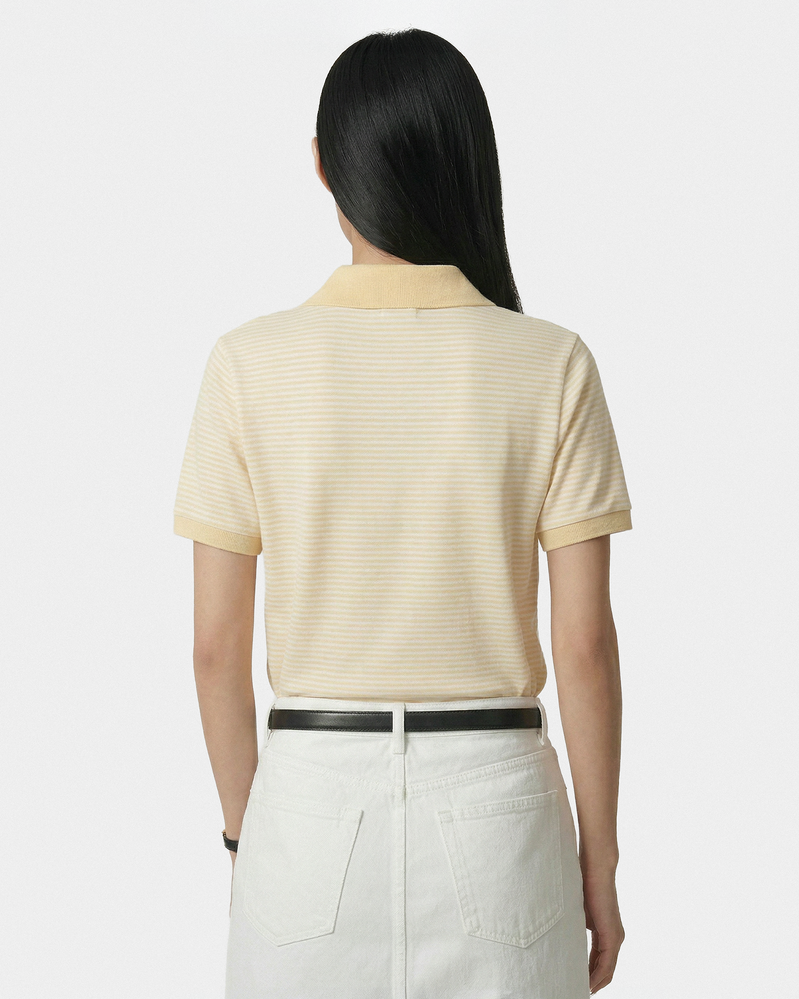 Polo NY Crest Prep - Rayures amande
