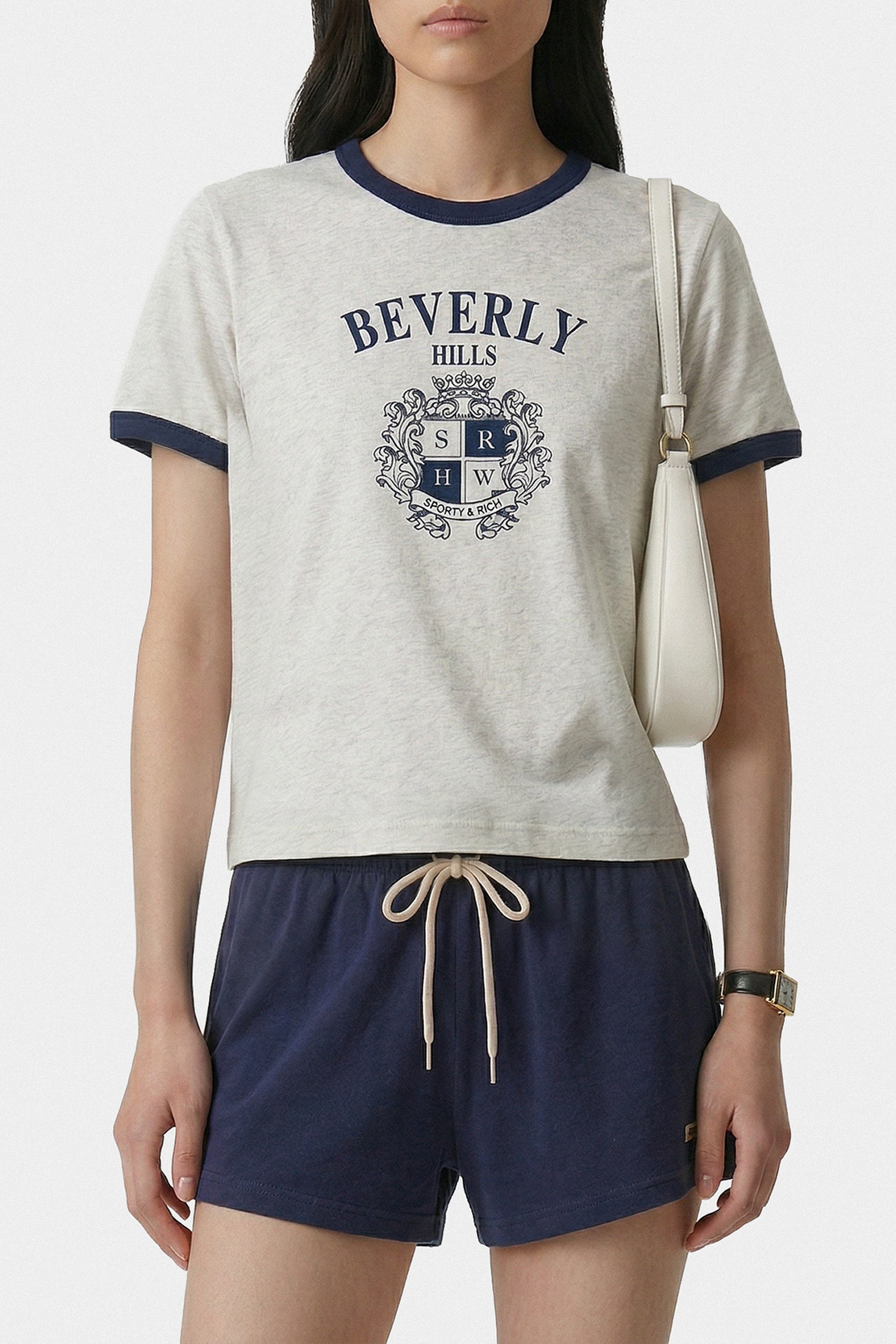 Short à logo Signature - Bleu Marine