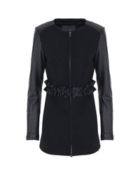 Veste Stella à ceinture froncée - Black