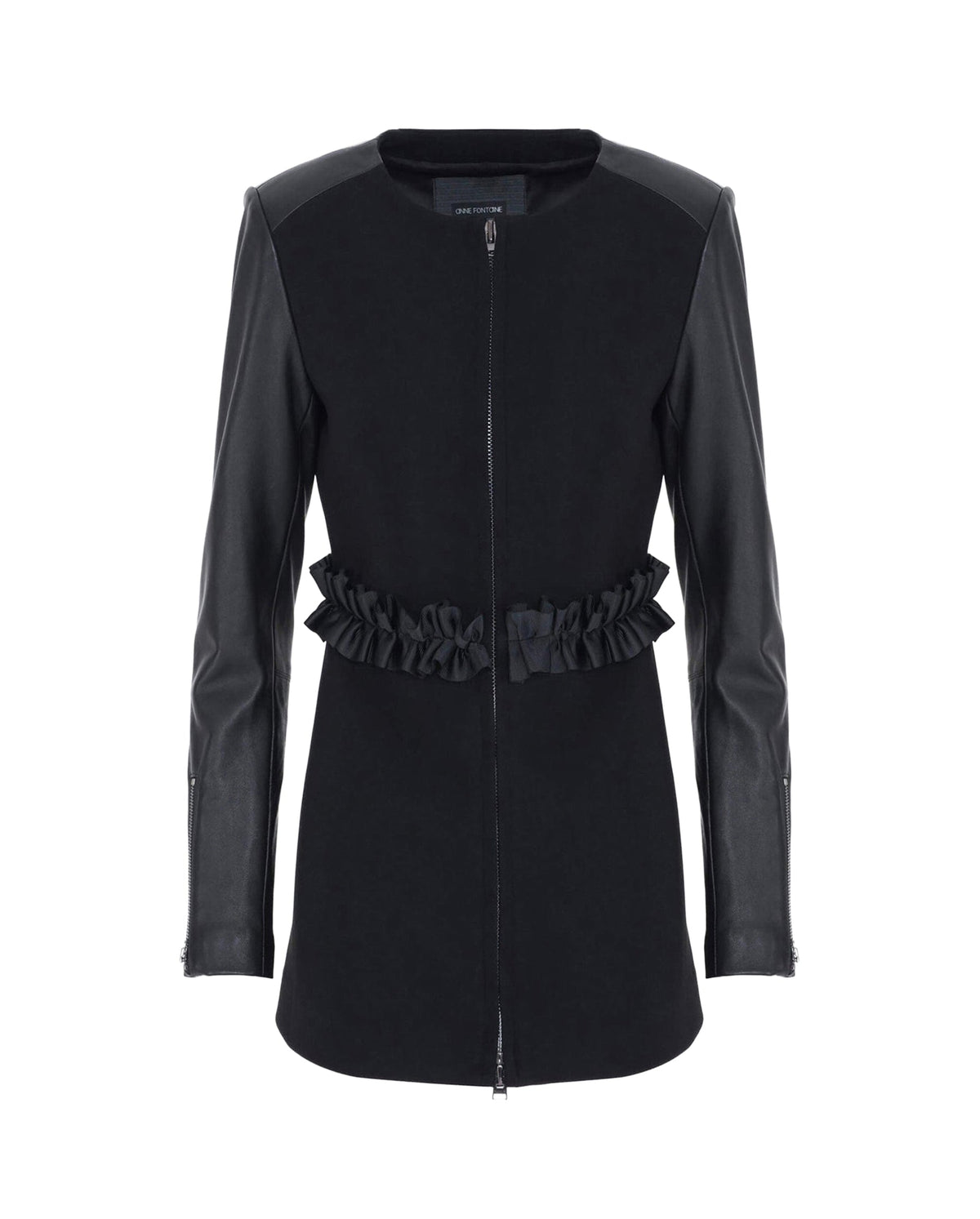 Veste Stella à ceinture froncée - Black