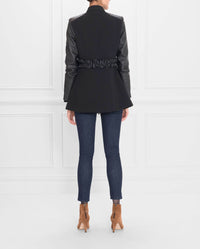 Veste Stella à ceinture froncée - Black