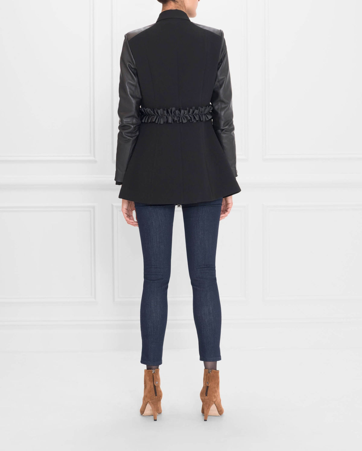 Veste Stella à ceinture froncée - Black