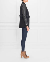 Veste Stella à ceinture froncée - Black