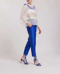 Blouse Stellina en soie - White