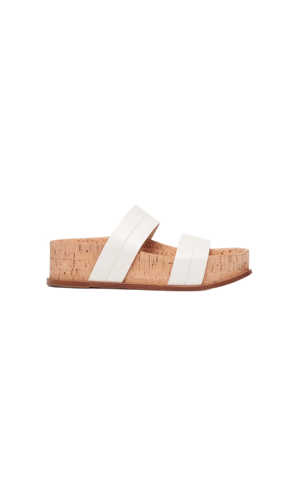 Cream / Mules Strike en cuir - Cream