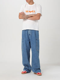 Classic logo T-shirt - Off White & Peach