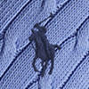 Pull Kimberly col en V torsadé en coton - New Litchfield Blue