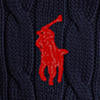 Pull torsadé à manches courtes en coton - Hunter Navy