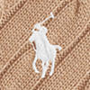Pull torsadé à manches courtes en coton - Collection Camel Melange