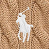 Pull demi-zippé et torsadé en coton - Collection Camel Melange