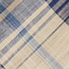 Indigo tartan skirt in cotton voile - Indigo & Multicolour