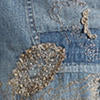 Rosie decorated 7/8 jeans - Indigo