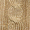 Pull col en V torsadé en soie - Lux Tan