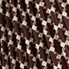 Trivelas pleated skirt with taffeta pattern - Mocha & Lux Cream