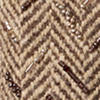 Veste Shirlee décorée à chevrons en laine - Brown & Cream