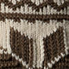 Pull col châle tricoté main en cachemire - Classic Cream & Taupe