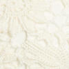 Brassière crochetée main en soie fleurie - Lux Cream