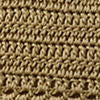 Brassière crochetée main en soie fleurie - Light Sand