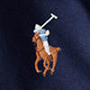 Polo en coton doux coupe ajustée - Spring Navy Heather