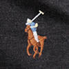 Polo en coton doux coupe ajustée - Black Marl Heather