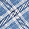 Chemise écossaise ajustée en lin - Blue, White & Multicolore