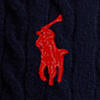 Pull à torsades en laine - Hunter Navy