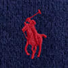 Pull col rond texturé en laine - Bright Navy