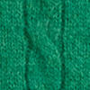 Pull torsadé à renforts en daim - Basil Green