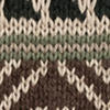 Pull à motif géométrique en laine - Brown Combo