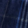 Suede tartan overshirt - Navy, Blue & Multicolour