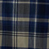 Chemise en sergé écossais - Blue & Cream
