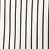 Striped poplin shirt - Warm White & Black