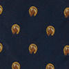 Silk equestrian club tie - Navy