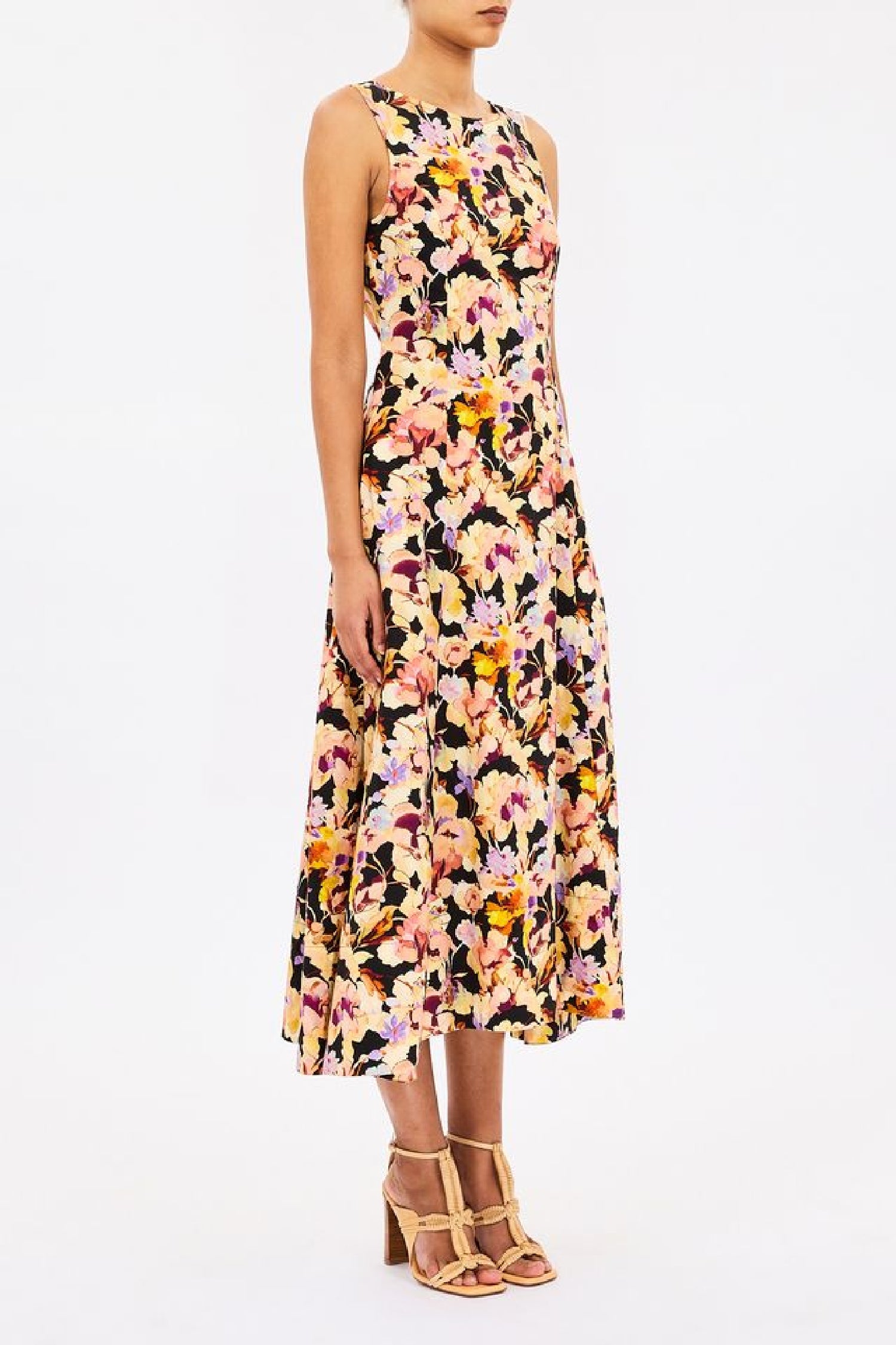 Robe midi Georgia - Night Bloom