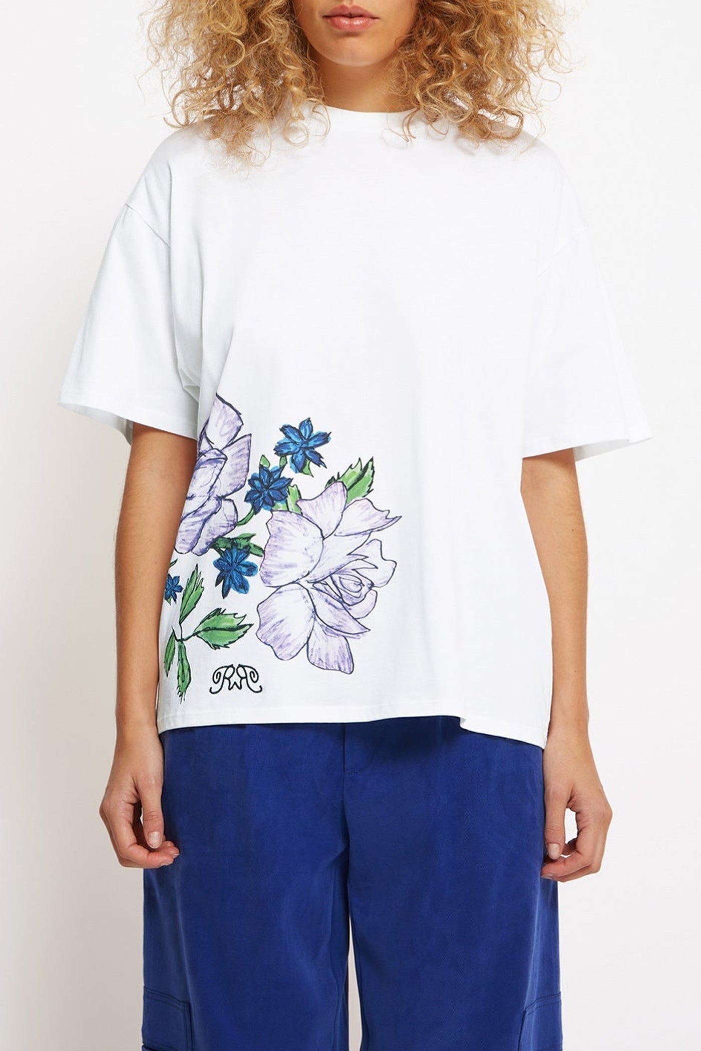 T-shirt Homerfleurs - Blanc