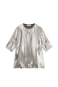 T-Shirt Martial en soie - Silver