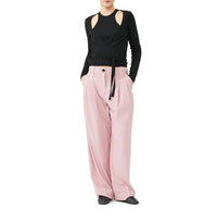 Blouse portefeuille côtelé - Black