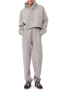 Sweat à capuche court oversize - Paloma Melange