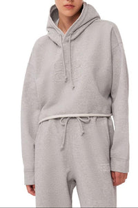 Sweat à capuche court oversize - Paloma Melange
