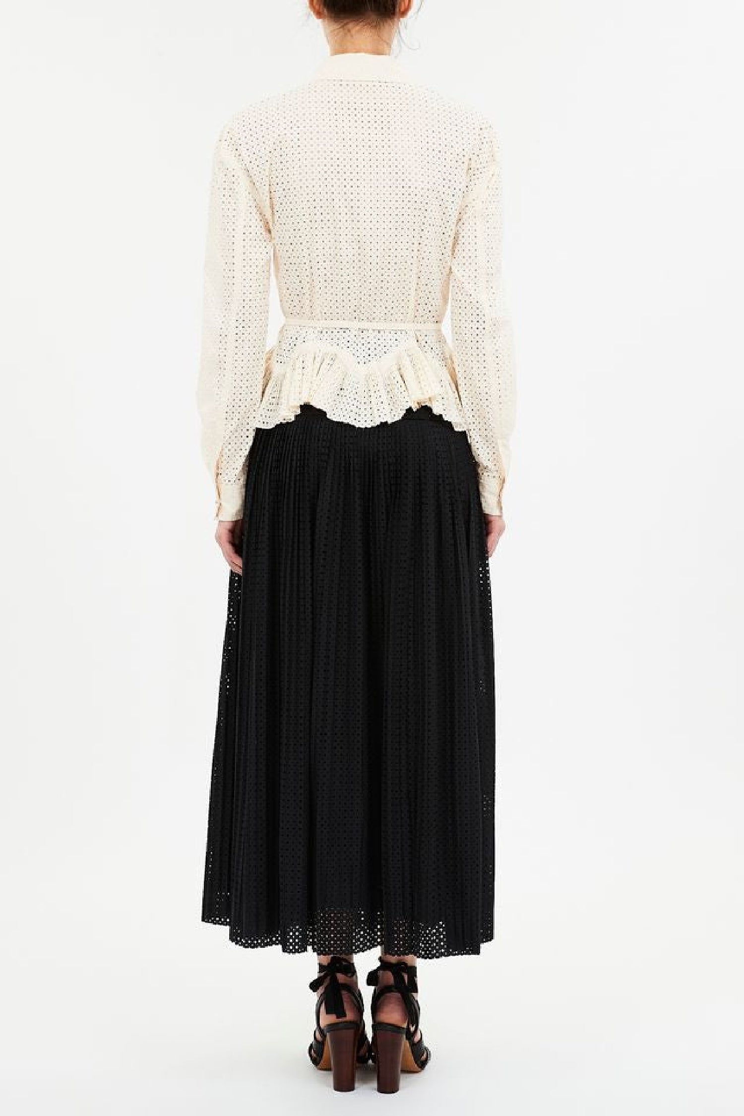 Blouse Kelila boutonnée et ceinturée - Cowrie