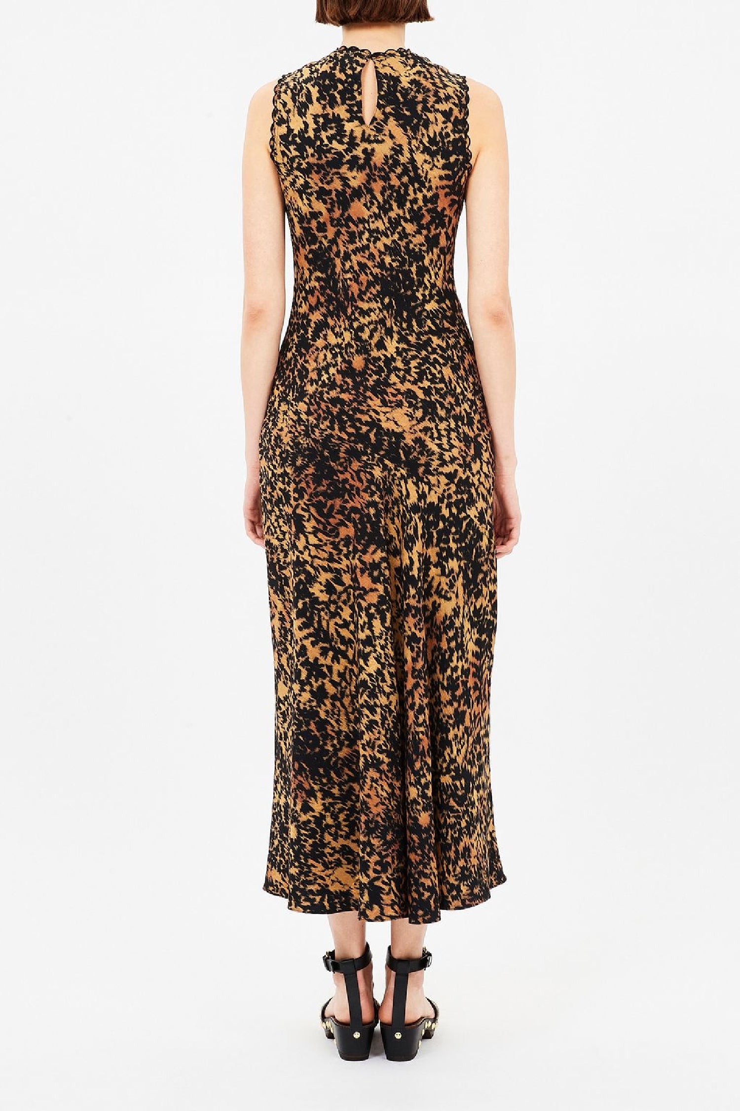 Robe midi Clea sans manches coupée en biais - Savannah