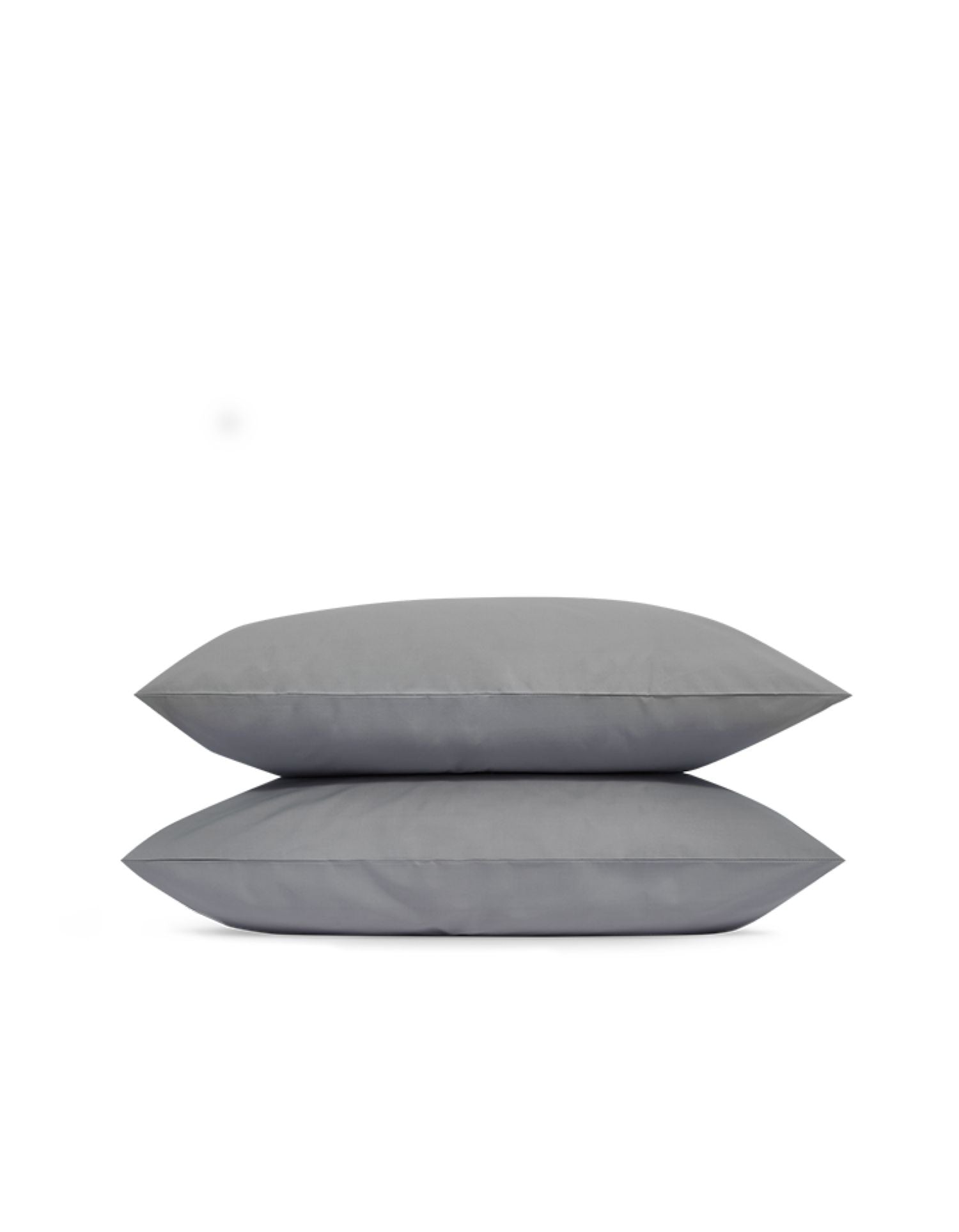 Taies d'oreiller en percale de coton - Gris Doux