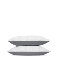 Taies d'oreiller en percale de coton - Gris