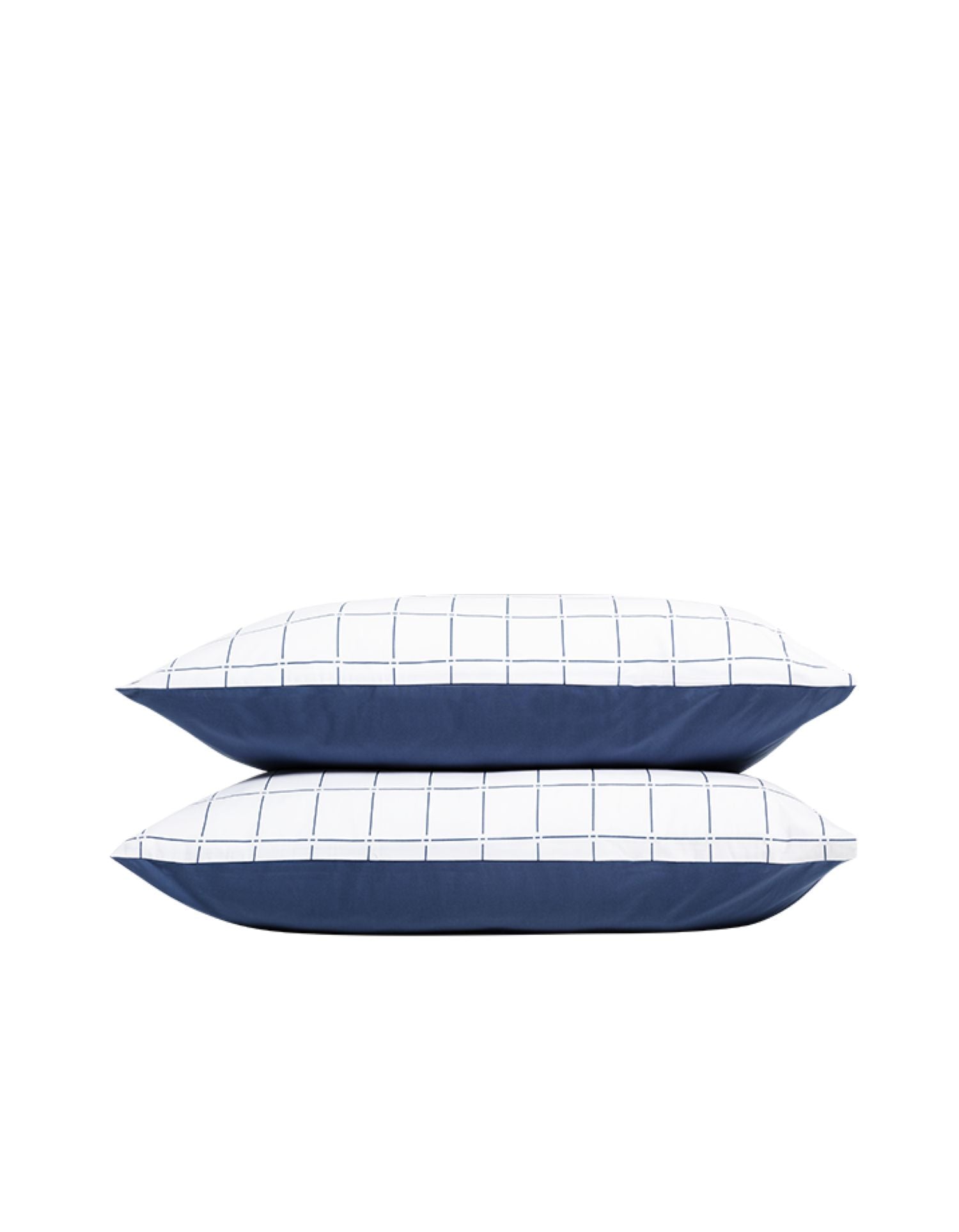 Taies d'oreiller en percale de coton - Bleu