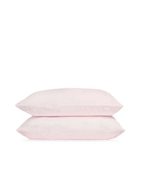 Taies d'oreiller en satin de coton - Rose Poudré