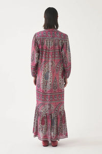 RED TAJAR LONGDRESS