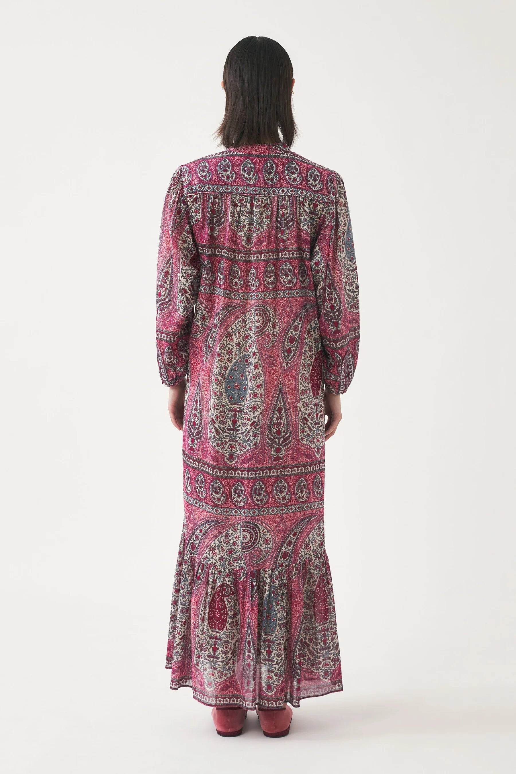 RED TAJAR LONGDRESS