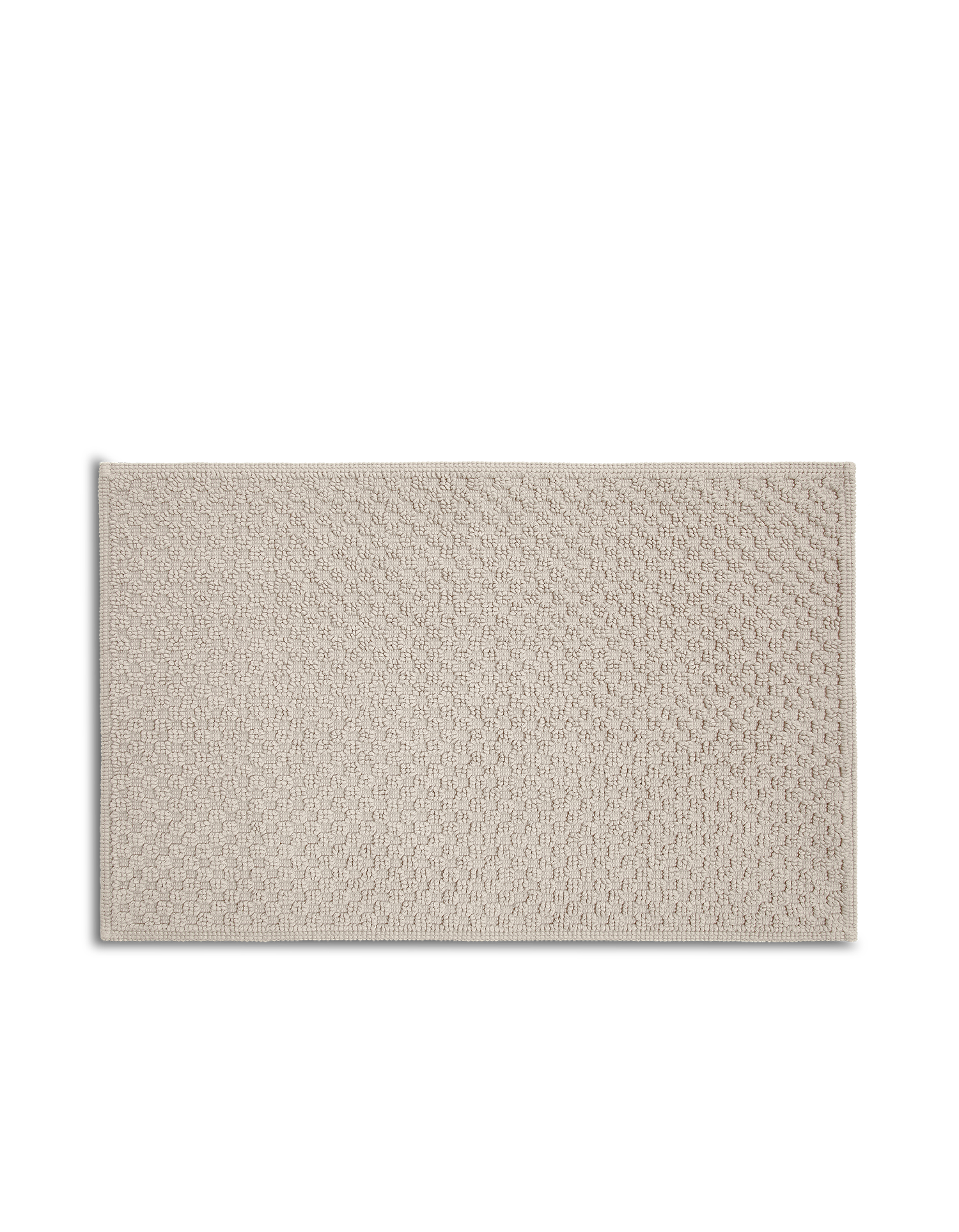 Tapis de bain en coton nid d'abeille - Sable